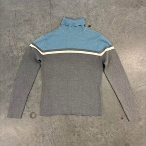 Stripped Turtle Neck Top Long Sleeves